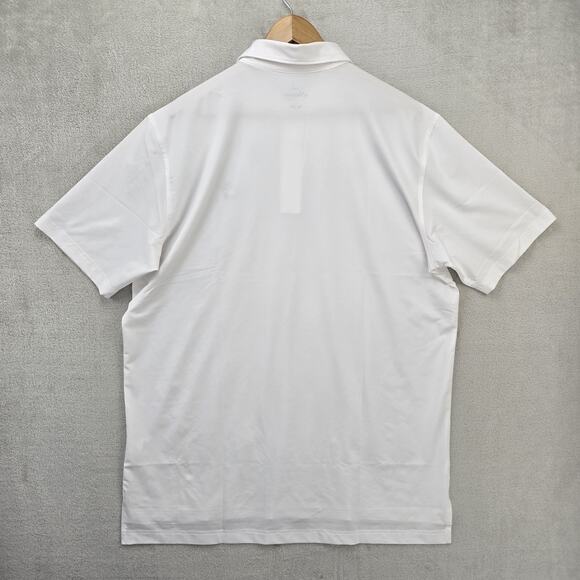Masters Tech Polo Golf Shirt Mens Large White Performance Apparel NWT - Picture 9 of 11